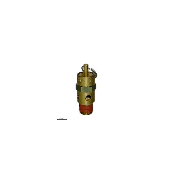 Bedford Precision ASME Air Relief Safety Valve, 80 PSI for Binks 83-2429
